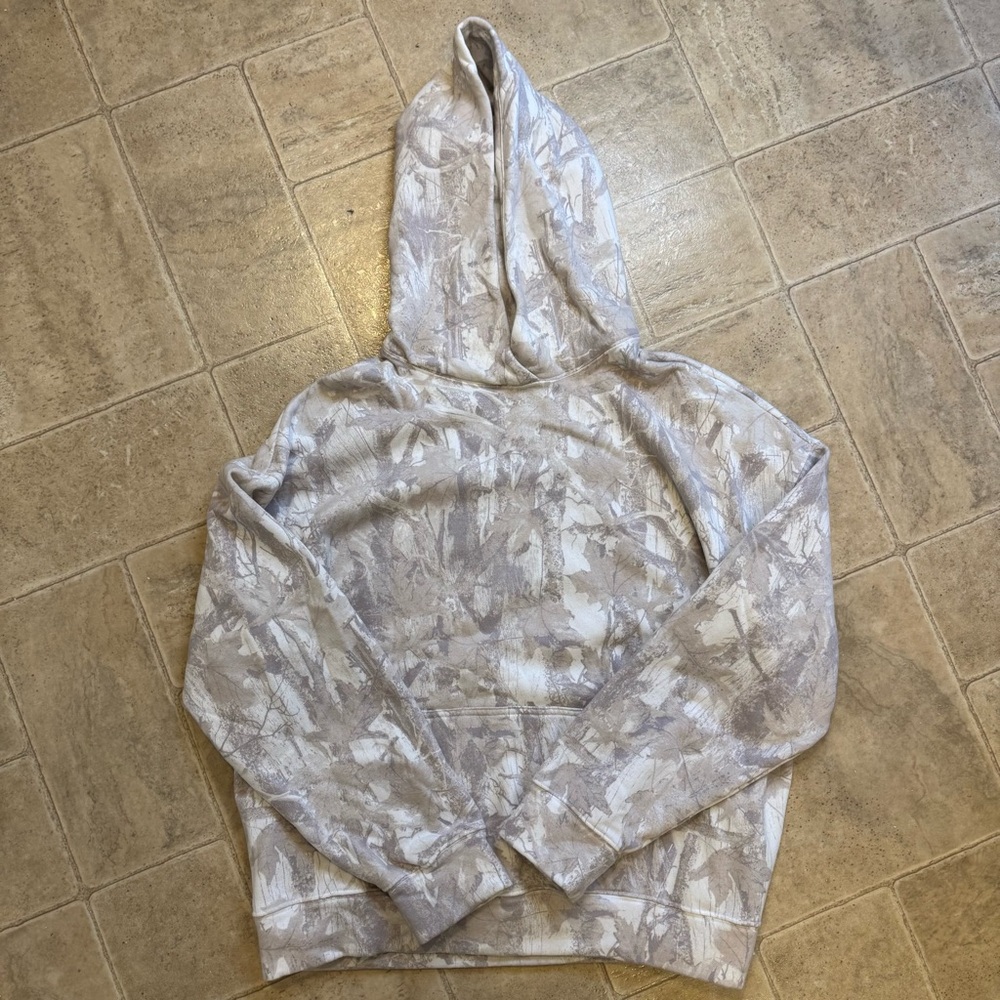 Hollister oversized grey camo hoodie